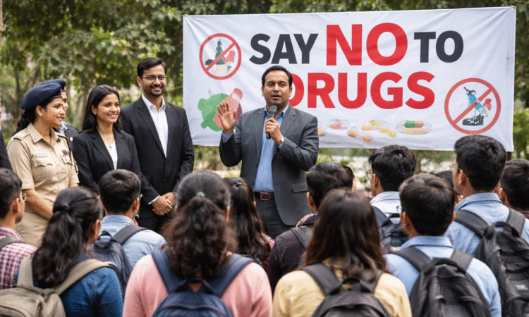 jharkhand drug awareness, jhalsa news, anti drug campaign jharkhand, youth awareness program, ranchi