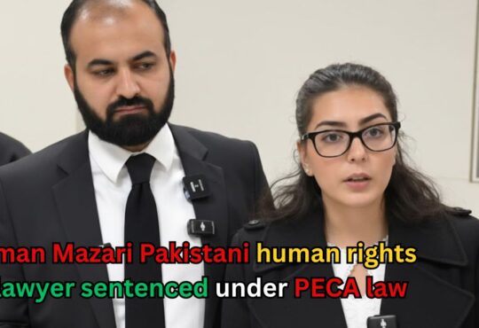 Pakistani human rights lawyer Iman Mazari sentenced to 17 years under PECA law over alleged anti-state social media posts.