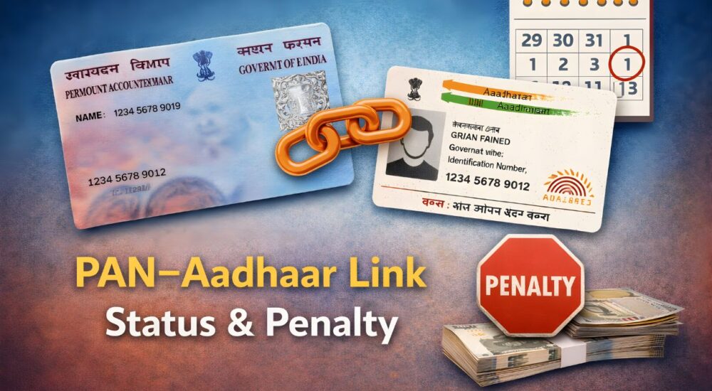 pan aadhaar link status and penalty guide in hindi