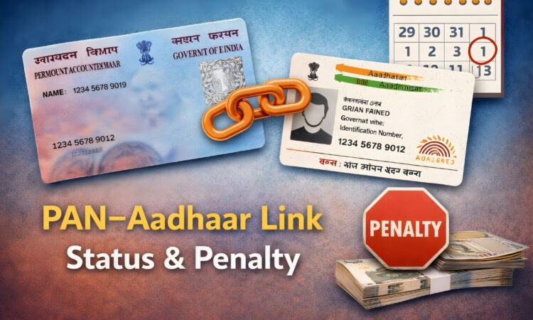 pan aadhaar link status and penalty guide in hindi