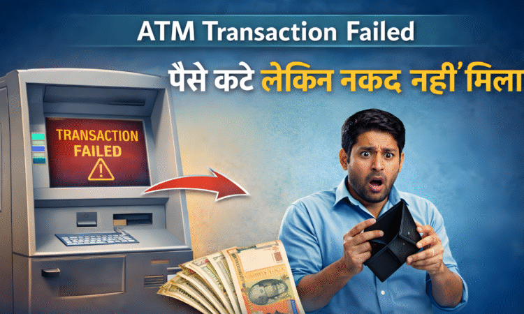 ATM cash not received but amount debited guide in Hindi