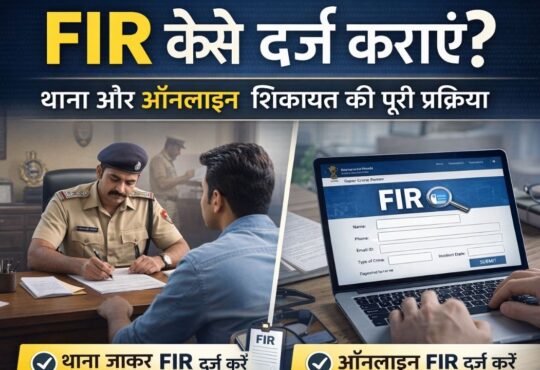 FIR दर्ज कराने की प्रक्रिया – थाना और ऑनलाइन शिकायत का तरीका