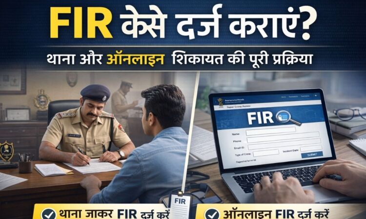 FIR दर्ज कराने की प्रक्रिया – थाना और ऑनलाइन शिकायत का तरीका