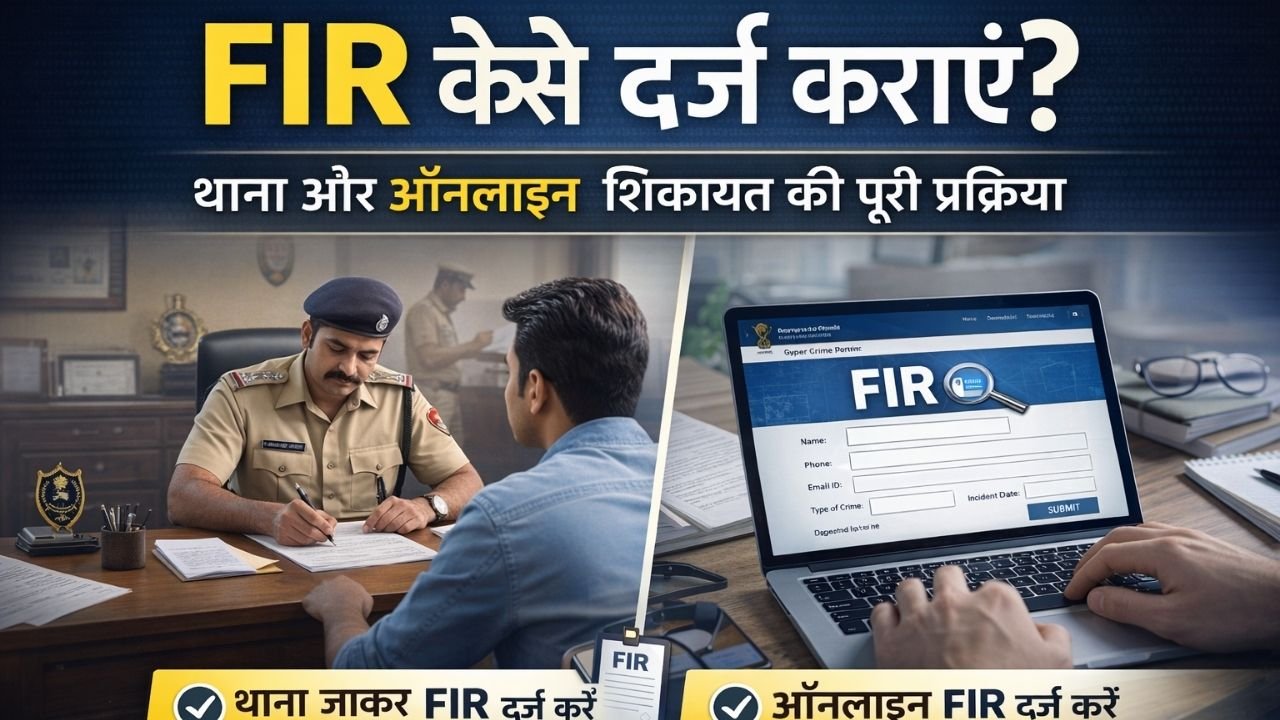 FIR दर्ज कराने की प्रक्रिया – थाना और ऑनलाइन शिकायत का तरीका