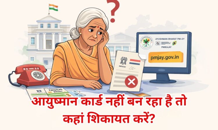 आयुष्मान कार्ड नहीं बन रहा है तो कहां शिकायत करें