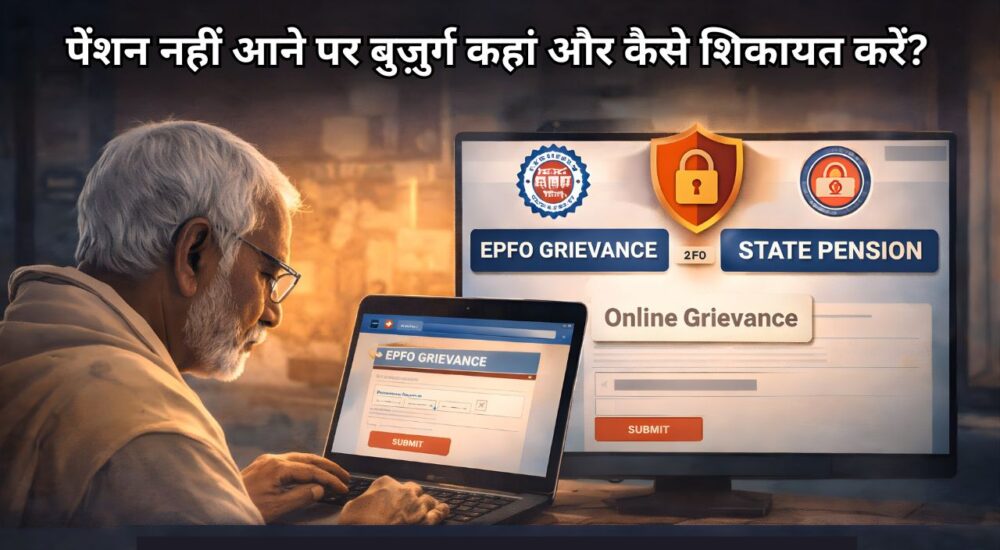 पेंशन नहीं आने पर बुज़ुर्ग कहां और कैसे शिकायत करें, जानिए आसान तरीका