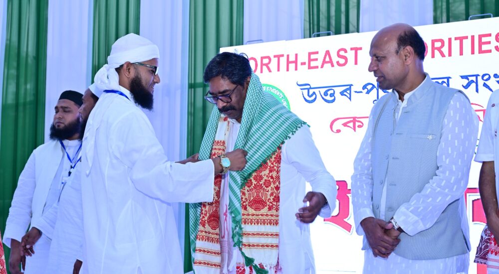 आदिवासी समुदाय को संबोधित करते झारखंड के मुख्यमंत्री हेमंत सोरेन