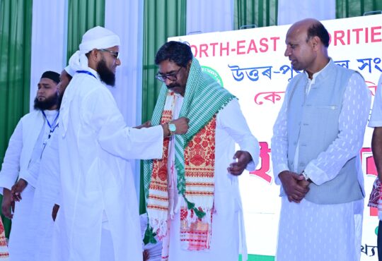 आदिवासी समुदाय को संबोधित करते झारखंड के मुख्यमंत्री हेमंत सोरेन