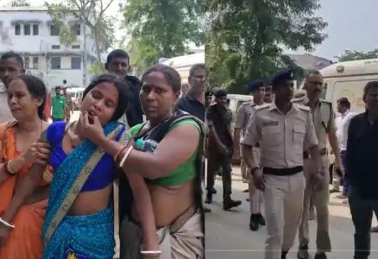 शीतला माता मंदिर नालंदा में भगदड़ के बाद अफरा-तफरी का दृश्य, मौके पर मौजूद श्रद्धालु और राहत कार्य में जुटी टीम