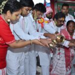 Jharkhand Chief Minister Hemant Soren performing Sarhul puja at Sirmatoli Sarna Sthal in Ranchi with traditional tribal rituals