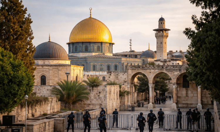 अल-अक्सा मस्जिद का दृश्य
