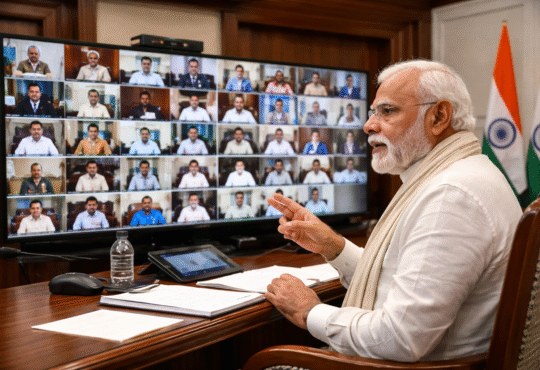 PM Narendra Modi video conference meeting with Chief Ministers on West Asia crisis and energy security India 2026