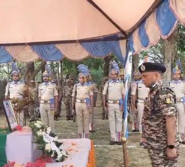 Tribute ceremony for CoBRA jawan Rakesh Kumar at CRPF camp Ranchi
