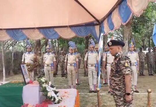 Tribute ceremony for CoBRA jawan Rakesh Kumar at CRPF camp Ranchi