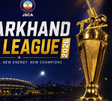 Jharkhand T20 League 2026 trophy unveiling event at Radisson Blu Hotel Ranchi