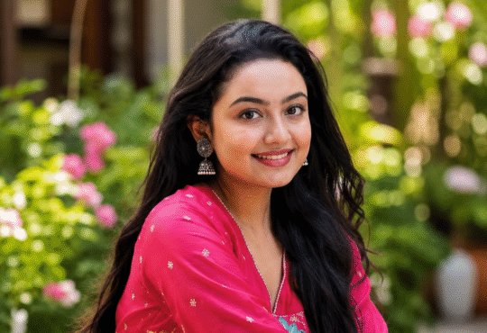 गुलाबी रंग की ड्रेस पहने टीवी अभिनेत्री संचिता उगले की तस्वीर, जिनके 22 वर्ष की उम्र में निधन की खबर सामने आई है।