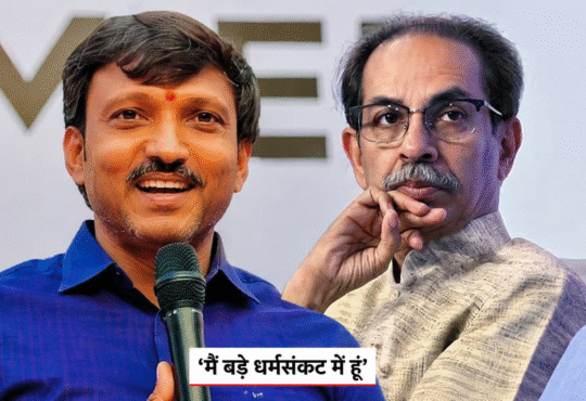 ओमराजे निंबालकर मीडिया से बातचीत करते हुए, उद्धव ठाकरे गुट छोड़ने की अटकलों के बीच बड़ा बयान देते हुए।