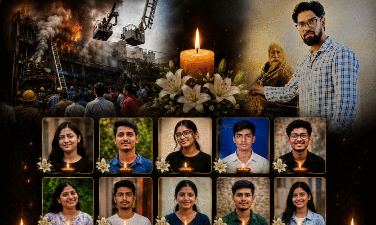 लखनऊ अलीगंज अग्निकांड में मृत निलेश कुमार और अनामिका सामंत की तस्वीर, जिनकी शादी हादसे से पहले तय होने वाली थी