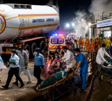 Ammonia gas leak at seafood factory in Tiruvallur Tamil Nadu