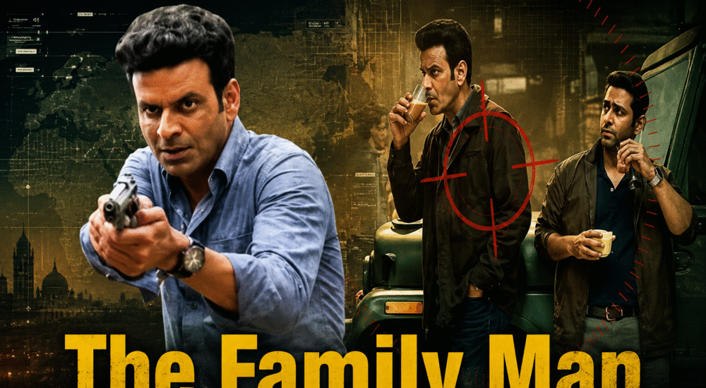 The Family Man Season 4 पोस्टर में मनोज बाजपेयी और स्पाई थ्रिलर का एक्शन लुक