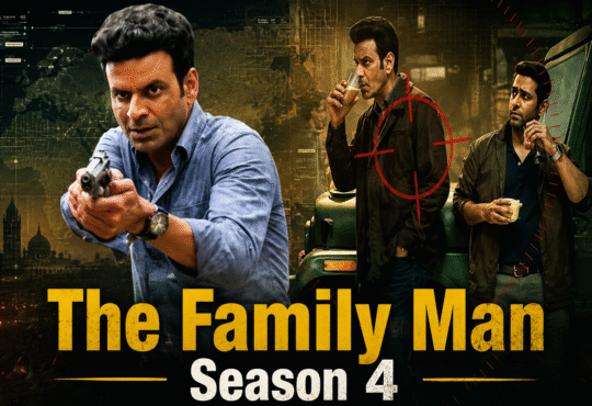 The Family Man Season 4 पोस्टर में मनोज बाजपेयी और स्पाई थ्रिलर का एक्शन लुक