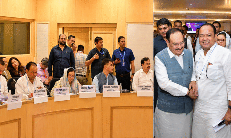 नई दिल्ली में केंद्रीय स्वास्थ्य परिषद की बैठक में झारखंड के स्वास्थ्य मंत्री डॉ. इरफान अंसारी