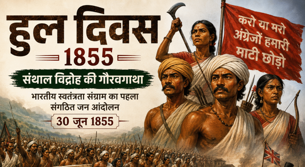 हुल दिवस 1855: सिद्धो-कान्हू के नेतृत्व में संथाल विद्रोह का ऐतिहासिक दृश्य