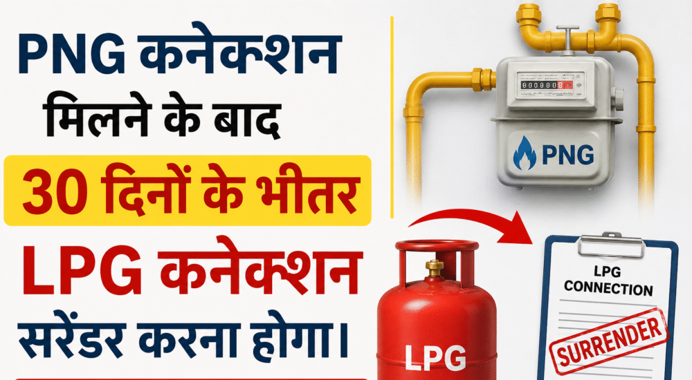 PNG कनेक्शन मिलने के बाद LPG कनेक्शन सरेंडर करने के नए नियम से जुड़ी सांकेतिक तस्वीर।