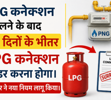 PNG कनेक्शन मिलने के बाद LPG कनेक्शन सरेंडर करने के नए नियम से जुड़ी सांकेतिक तस्वीर।