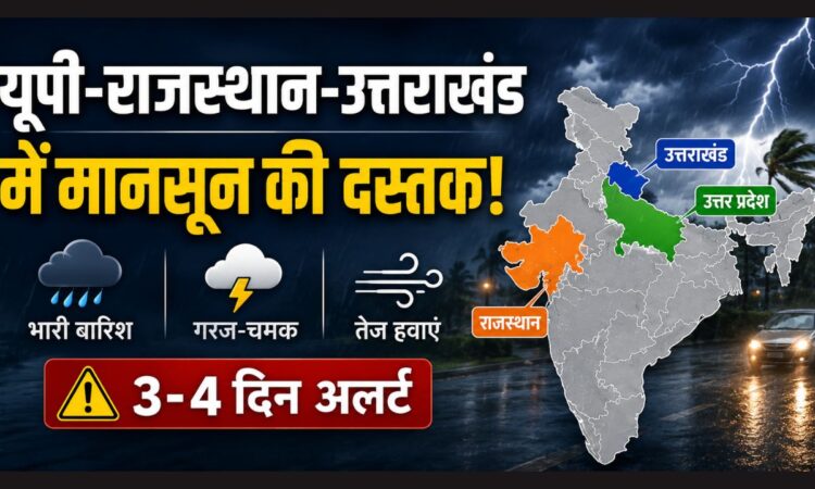 उत्तर प्रदेश, राजस्थान और उत्तराखंड में मॉनसून की एंट्री को लेकर IMD का मौसम अलर्ट