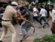 दिल्ली में CJP संसद मार्च के दौरान प्रदर्शनकारियों और पुलिस के बीच झड़प का दृश्य