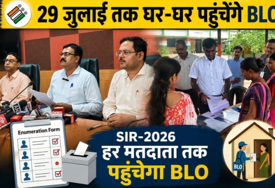 रांची में SIR-2026 अभियान की समीक्षा करते जिला निर्वाचन पदाधिकारी, मतदाता सूची विशेष गहन पुनरीक्षण के तहत BLO द्वारा Enumeration Form वितरण अभियान का निरीक्षण