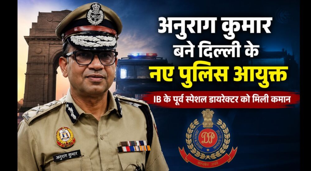 दिल्ली पुलिस के नए आयुक्त अनुराग कुमार की आधिकारिक तस्वीर