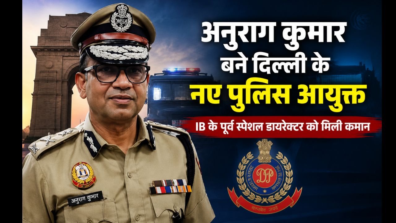 दिल्ली पुलिस के नए आयुक्त अनुराग कुमार की आधिकारिक तस्वीर
