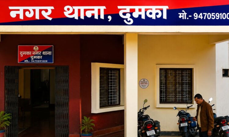 दुमका नगर थाना में प्रेम विवाद के दौरान प्रेमिका द्वारा थप्पड़ मारने के बाद बेहोश हुआ युवक