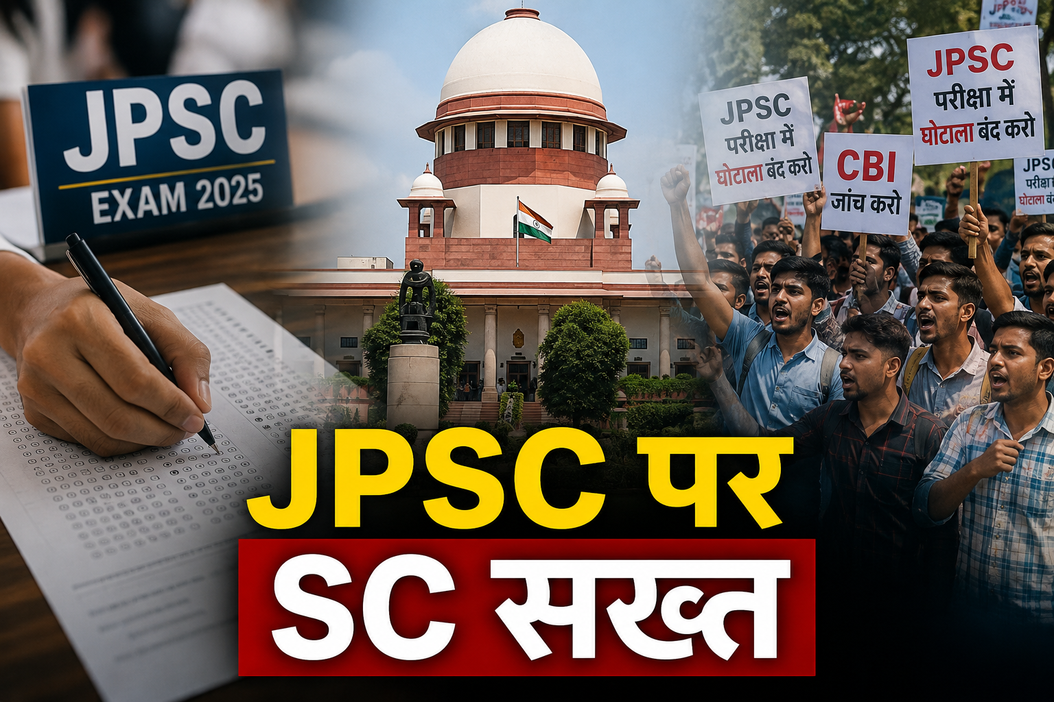 JPSC परीक्षा में कथित अनियमितताओं की CBI जांच की मांग पर सुप्रीम कोर्ट में सुनवाई