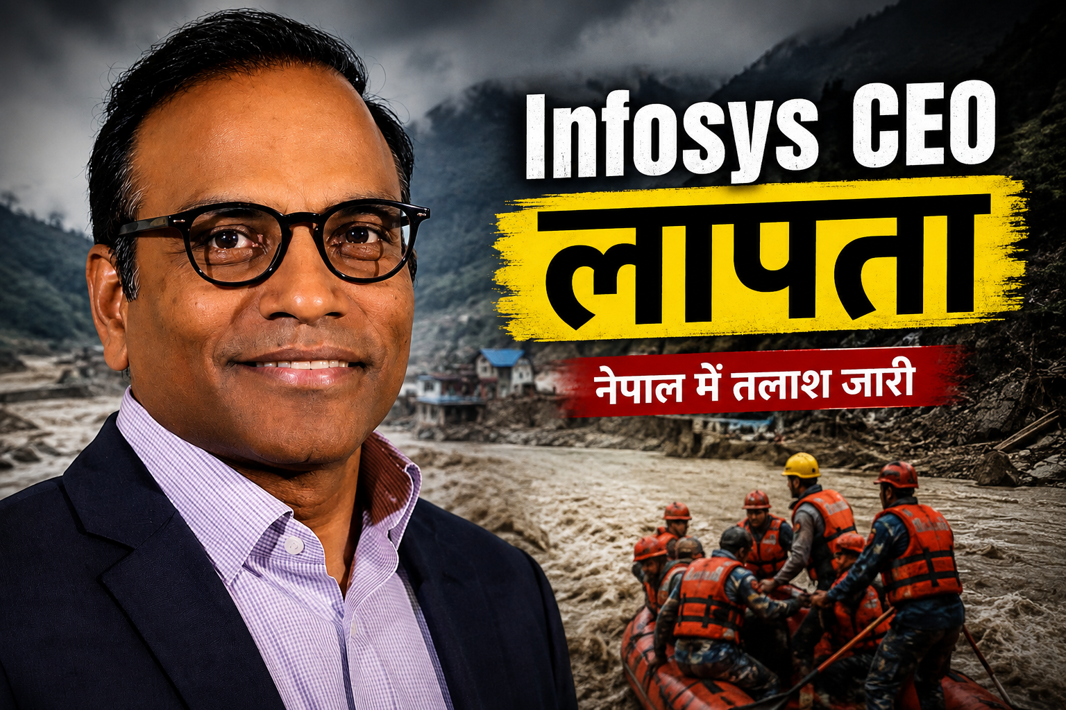 नेपाल-तिब्बत सीमा पर बाढ़ के बाद Infosys Public Services प्रमुख Lax Gopisetty के लापता होने की खबर