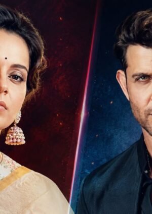 angana Ranaut reacting to Hrithik Roshan's Instagram comment amid renewed controversy involving Saba Azad.