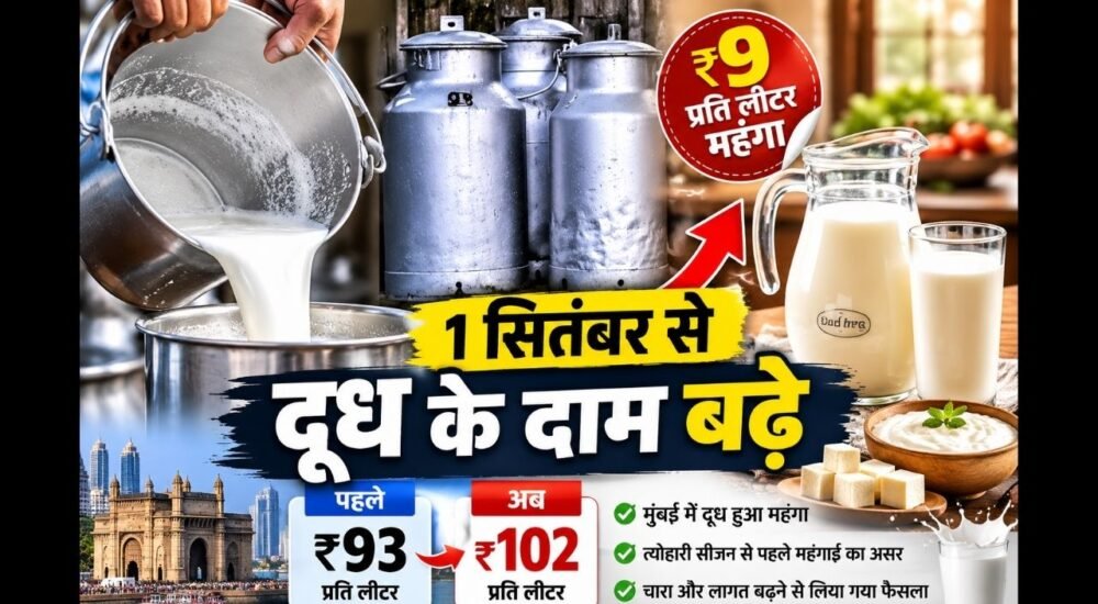 Mumbai Milk Price Hike: 1 सितंबर से ₹9 महंगा होगा दूध, जानें नया रेट