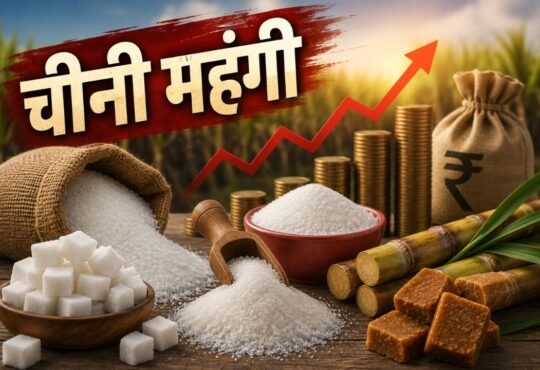 भारत में बढ़ती चीनी कीमतों और इथेनॉल उत्पादन के बीच संबंध को दर्शाती तस्वीर