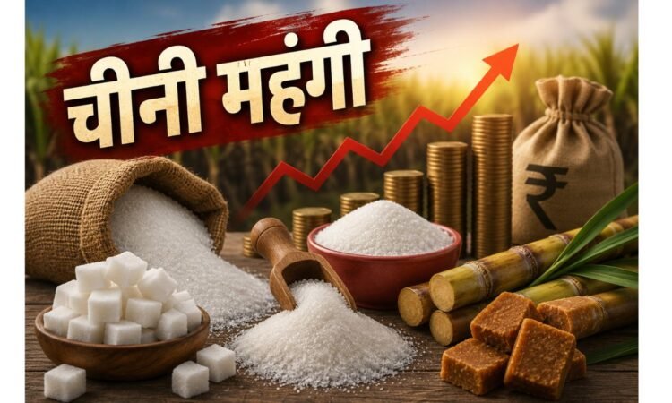 भारत में बढ़ती चीनी कीमतों और इथेनॉल उत्पादन के बीच संबंध को दर्शाती तस्वीर