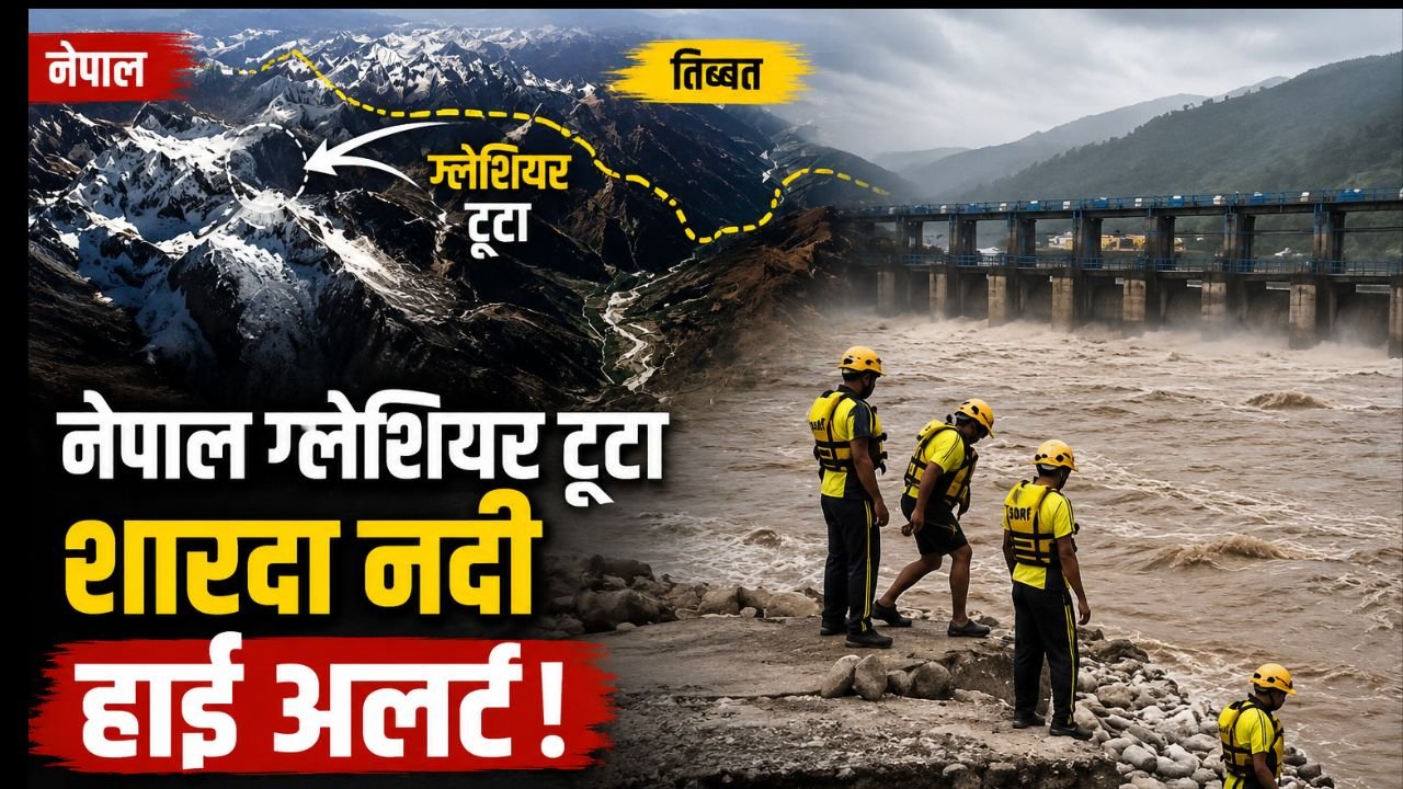 नेपाल में ग्लेशियर टूटने के बाद उत्तराखंड की शारदा नदी और चंपावत में बढ़ाई गई निगरानी