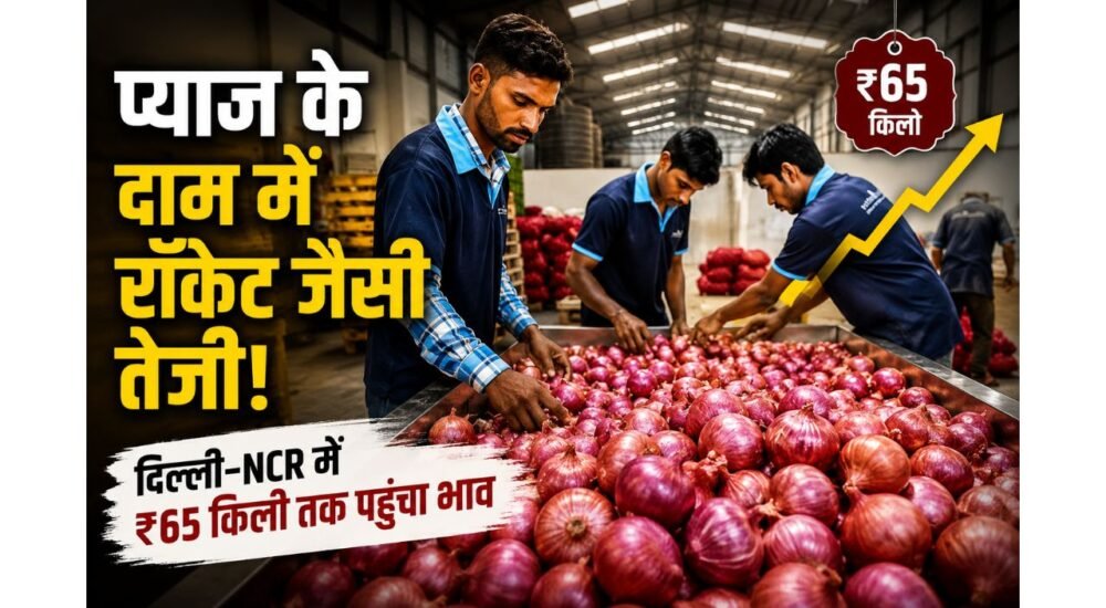 दिल्ली-NCR में बढ़ती प्याज की कीमतों को दिखाती ताजा बाजार तस्वीर