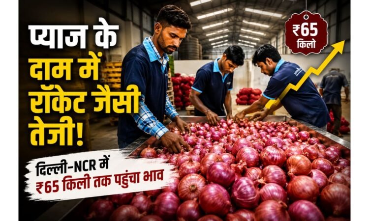 दिल्ली-NCR में बढ़ती प्याज की कीमतों को दिखाती ताजा बाजार तस्वीर