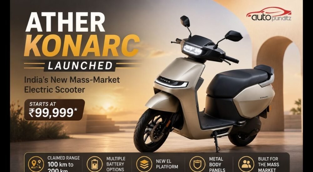 Ather Konarc electric scooter launched in India
