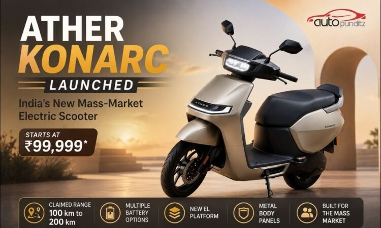 Ather Konarc electric scooter launched in India