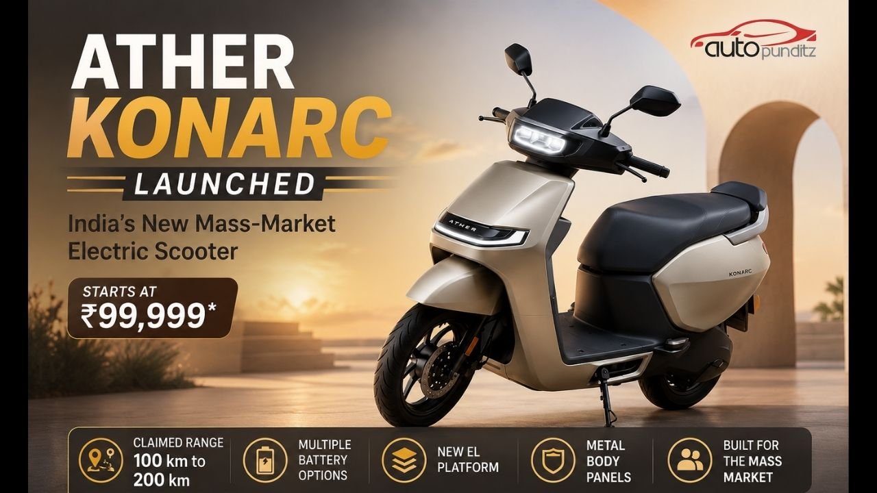 Ather Konarc electric scooter launched in India