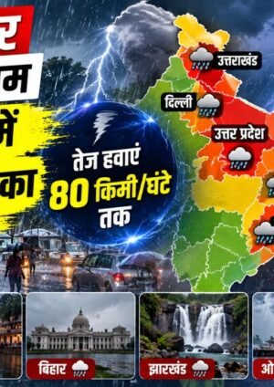 26 सितंबर 2026 के मौसम को लेकर IMD का भारी बारिश और आंधी का अलर्ट