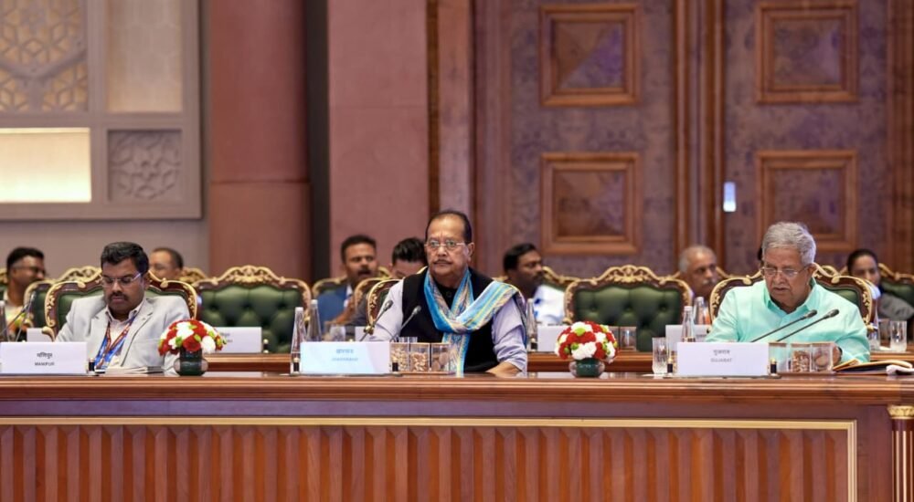 नई दिल्ली में विकसित भारत सम्मेलन के दौरान झारखंड के वित्त मंत्री राधाकृष्ण किशोर