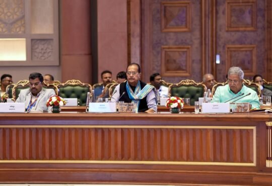 नई दिल्ली में विकसित भारत सम्मेलन के दौरान झारखंड के वित्त मंत्री राधाकृष्ण किशोर
